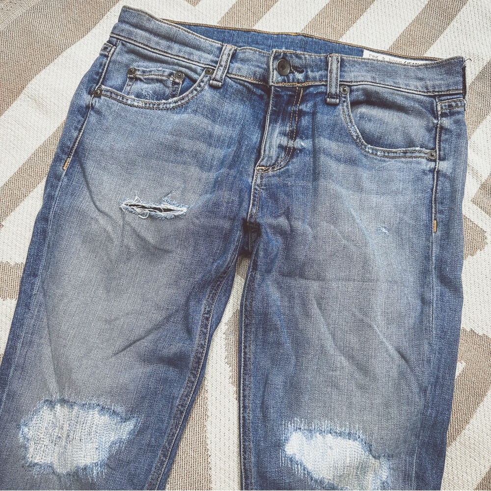 Rag & Bone DRE destroyed Jean light wash 26